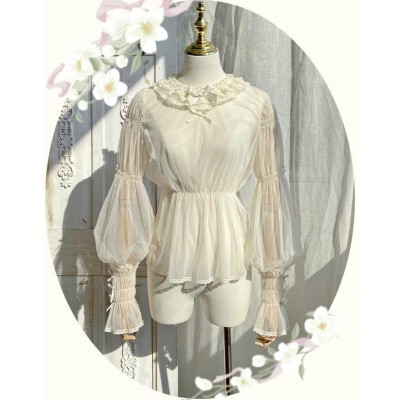 Mie Ye Jasmine Leg of Mutton Sleeve Blouse(Reservation/Full Payment Without Shipping)